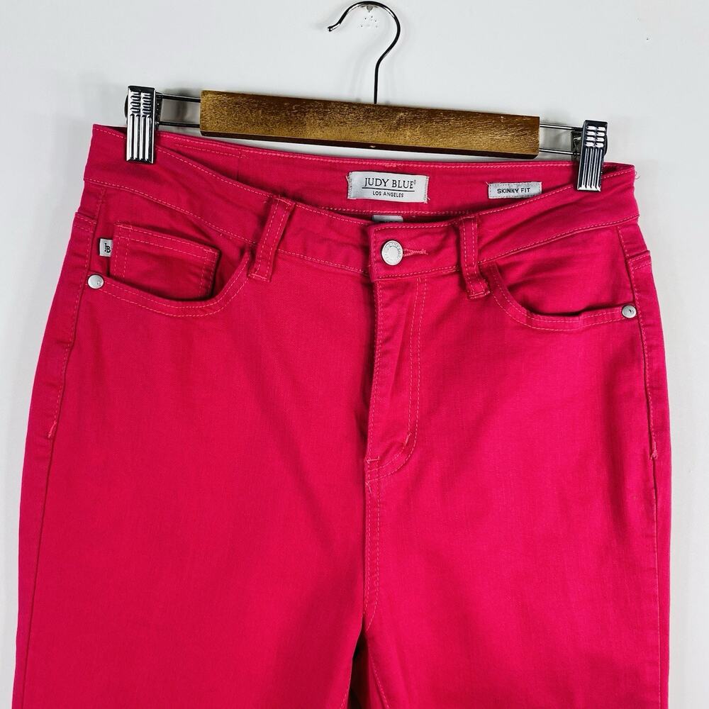Judy Blue Skinny Jeans 28 7 Pink 5-Pocket - Picture 3 of 7
